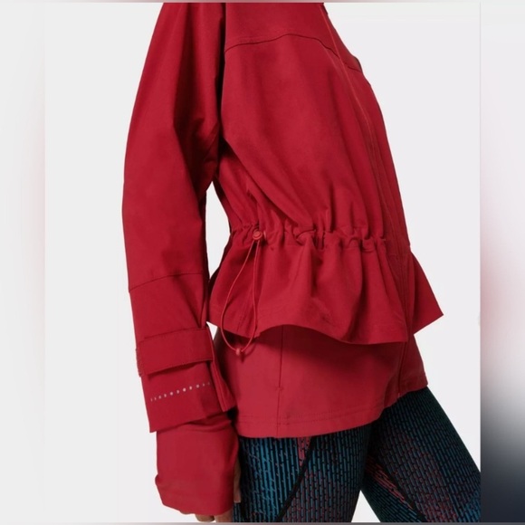 SWEATY BETTY Fast Lane Red Running Jacket XS - Picture 3 of 9